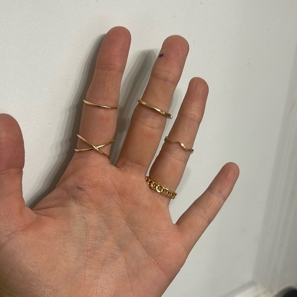 Bohemian Gold Ring Set 💛 Lot 10 - Picture 4 of 5